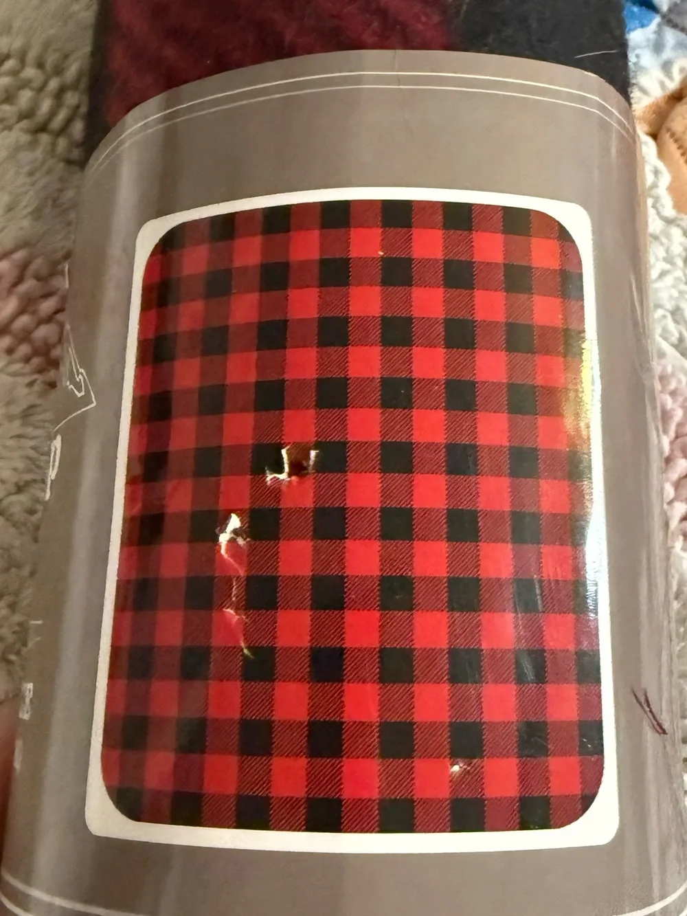 Red and Black Buffalo Plaid Fleece Throw